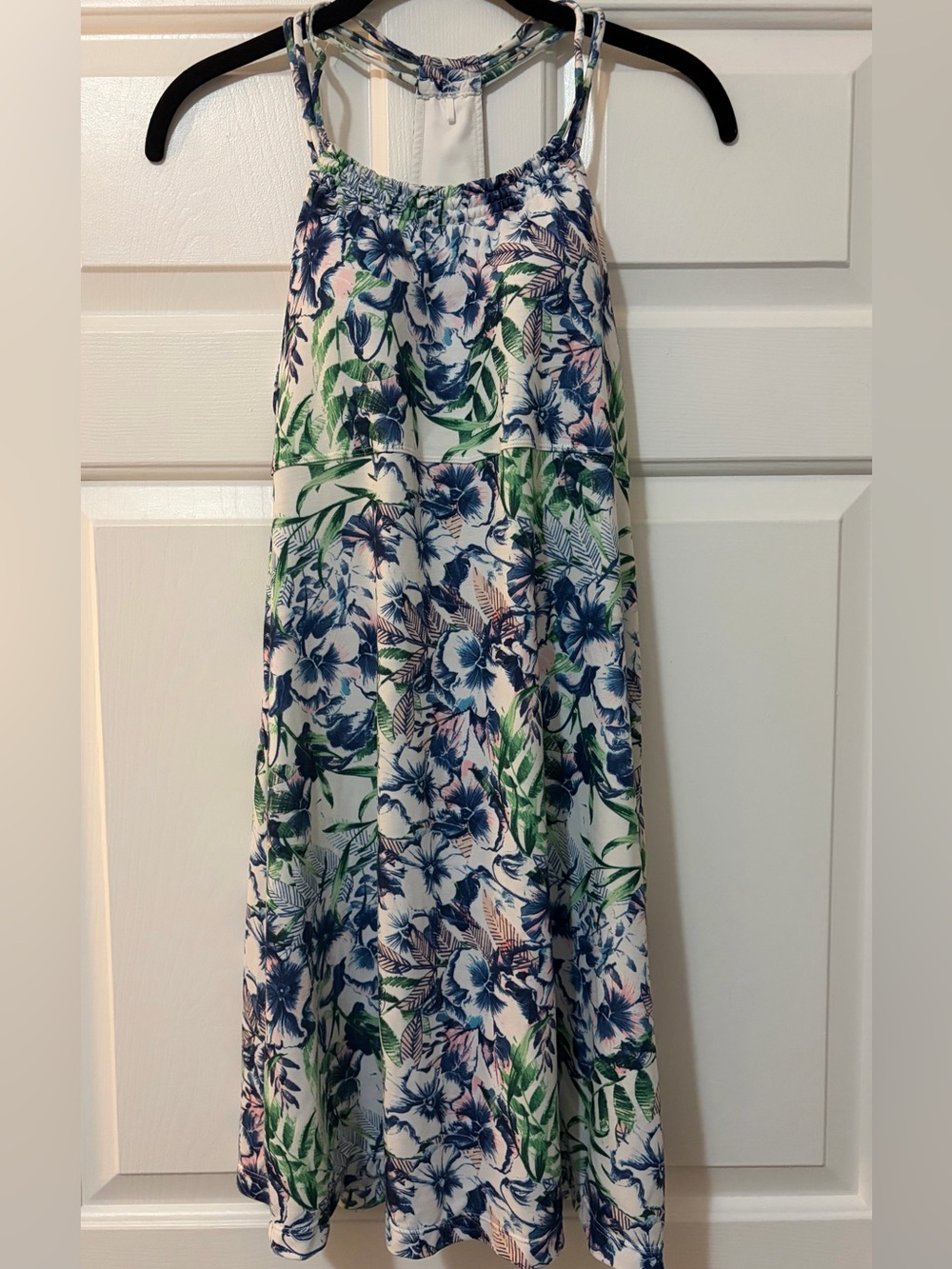 PrAna Pristine Floral Dress in White Bali